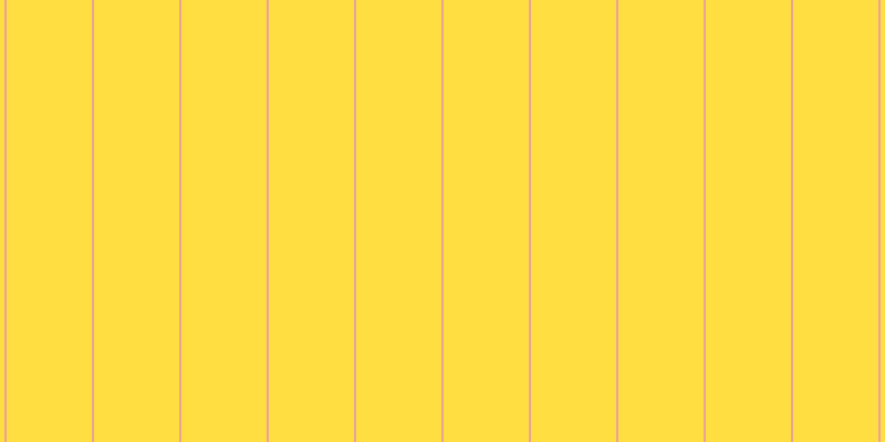 #ffde42, #eba393 vertical lines, two pixels wide, seventy-seven pixels apart