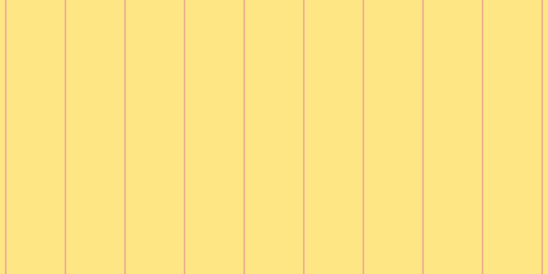 #ffde5c (75%), #eba393 vertical lines, two pixels wide, eighty-five pixels apart