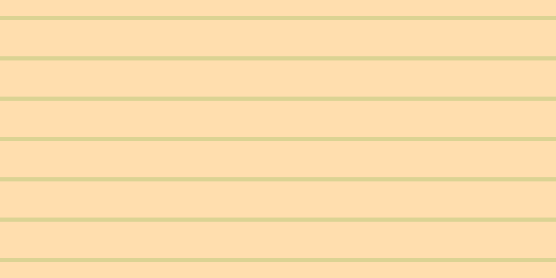 #ffdeae, #dbd393 horizontal lines, six pixels wide, fifty-two pixels apart