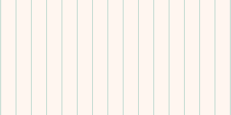 #ffdec6 (25%), #46a393 vertical lines, one pixels wide, fifty-two pixels apart