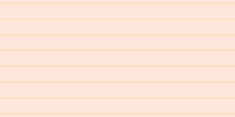#ffdecf (75%), #fcd393 horizontal lines, two pixels wide, fifty-two pixels apart