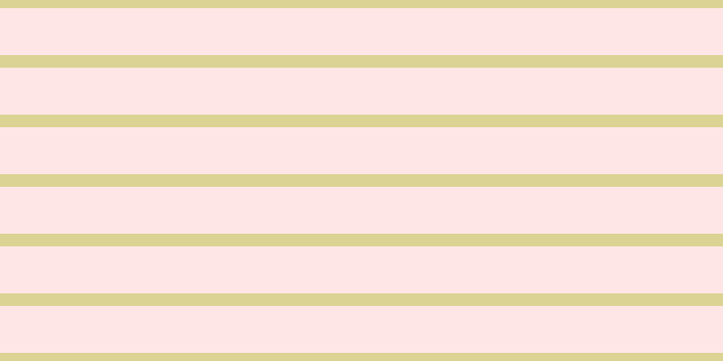 #ffdede (75%), #dbd393 horizontal lines, fourteen pixels wide, fifty-two pixels apart
