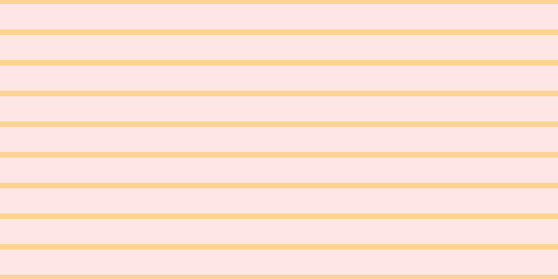 #ffdede (75%), #fcd393 horizontal lines, eight pixels wide, thirty-six pixels apart