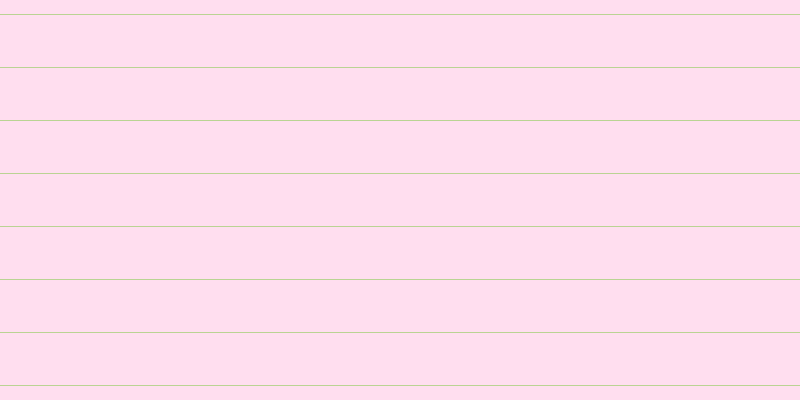 #ffdeef, #bad393 horizontal lines, one pixels wide, fifty-two pixels apart