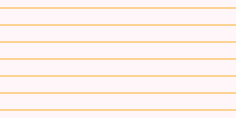 #ffdeef (25%), #fcd393 horizontal lines, six pixels wide, fifty-two pixels apart