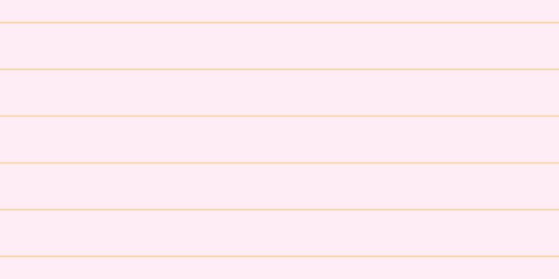 #ffdeef (50%), #fcd393 horizontal lines, two pixels wide, sixty-five pixels apart