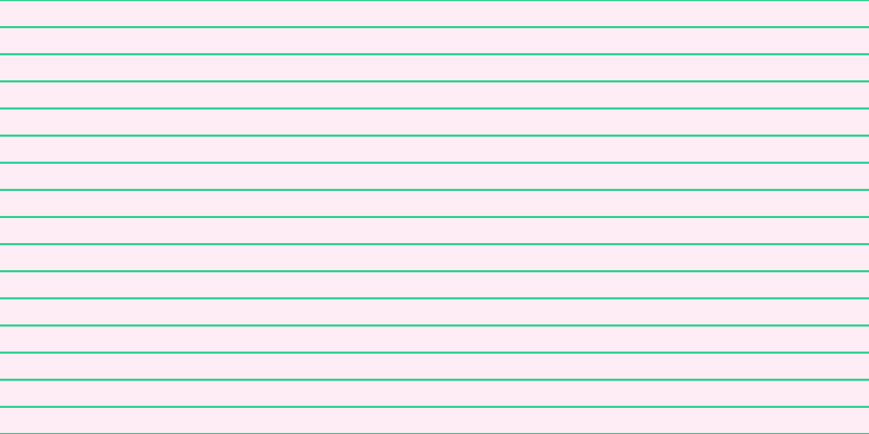 #ffdef0 (50%), #36d393 horizontal lines, two pixels wide, twenty-three pixels apart