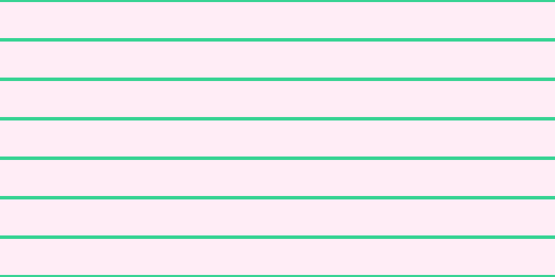#ffdef0 (50%), #36d393 horizontal lines, five pixels wide, fifty-two pixels apart