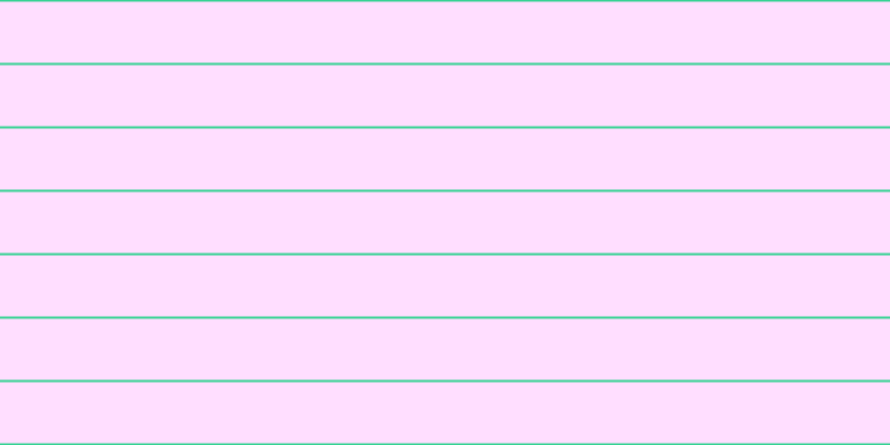 #ffdeff, #36d393 horizontal lines, two pixels wide, fifty-five pixels apart