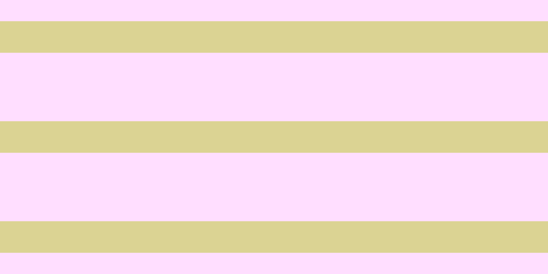 #ffdeff, #dbd393 horizontal lines, forty-six pixels wide, one hundred pixels apart