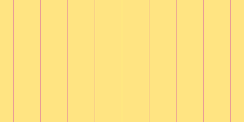#ffe482, #eba393 vertical lines, two pixels wide, eighty-seven pixels apart