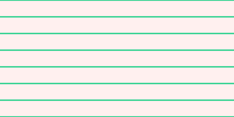 Misty rose (50%), #36d393 horizontal lines, five pixels wide, fifty-two pixels apart