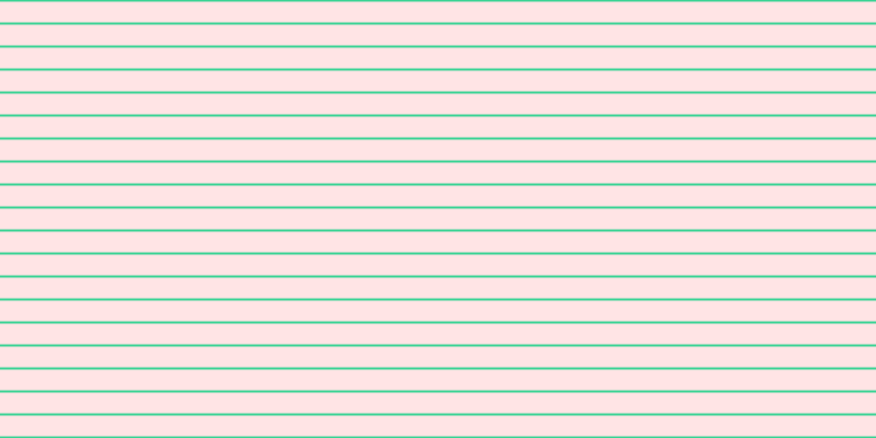 #ffe4e5, #36d393 horizontal lines, two pixels wide, nineteen pixels apart