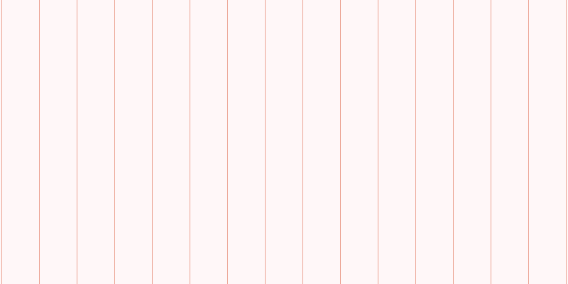 #ffe4e5 (25%), #eba393 vertical lines, one pixels wide, fifty-two pixels apart