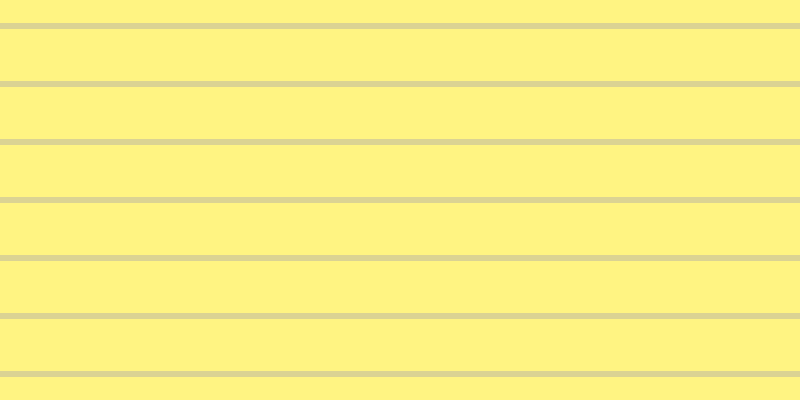 #ffeb07 (50%), #dbd393 horizontal lines, six pixels wide, fifty-two pixels apart