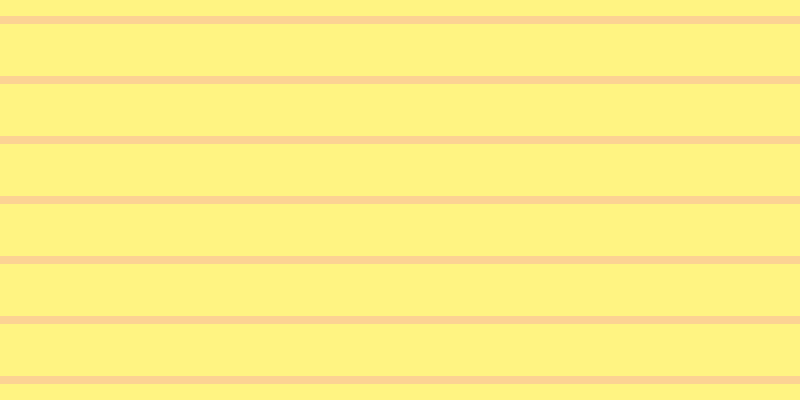 #ffeb07 (50%), #fcd393 horizontal lines, eight pixels wide, fifty-two pixels apart