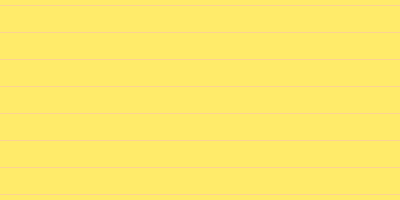 #ffeb6a, #fcd393 horizontal lines, two pixels wide, fifty-two pixels apart