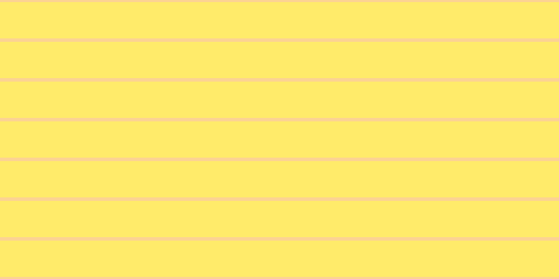#ffeb6a, #fcd393 horizontal lines, five pixels wide, fifty-two pixels apart