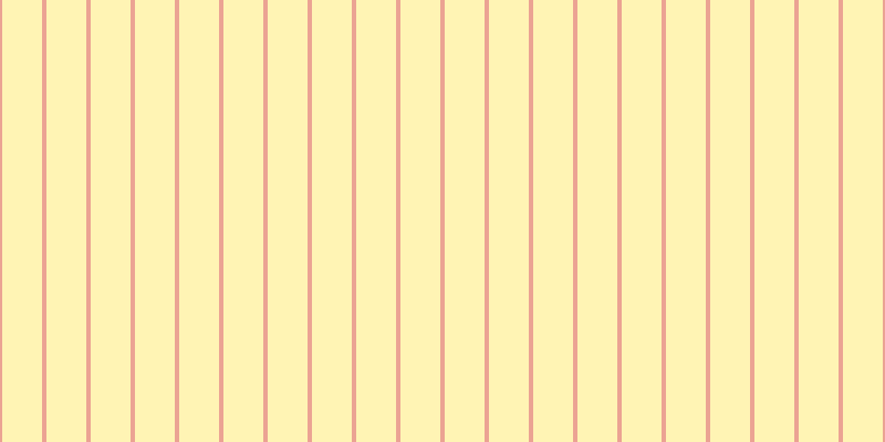 #ffeb6a (50%), #eba393 vertical lines, four pixels wide, thirty-six pixels apart