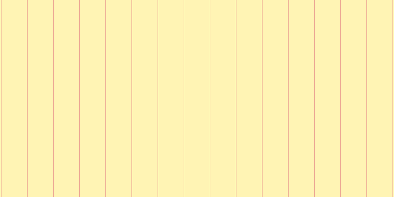 #ffeb6a (50%), #eba393 vertical lines, one pixels wide, fifty-two pixels apart