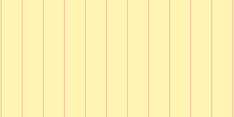 #ffeb6a (50%), #eba393 vertical lines, two pixels wide, seventy pixels apart