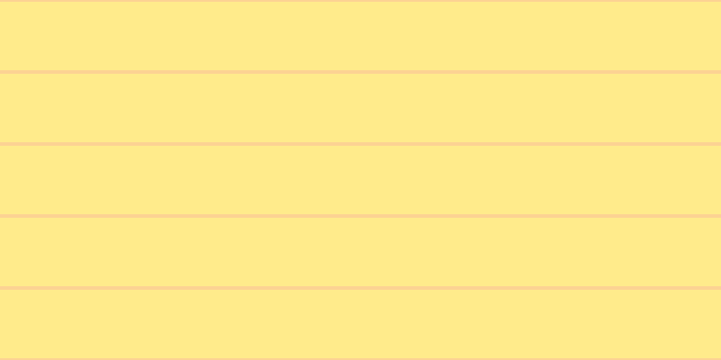 #ffeb8b, #fcd393 horizontal lines, four pixels wide, seventy-six pixels apart