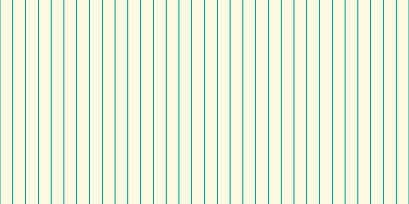 #ffeb8b (25%), #04a393 vertical lines, two pixels wide, twenty-three pixels apart