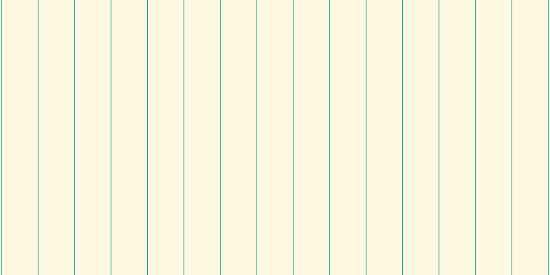 #ffeb8b (25%), #04a393 vertical lines, one pixels wide, fifty-two pixels apart