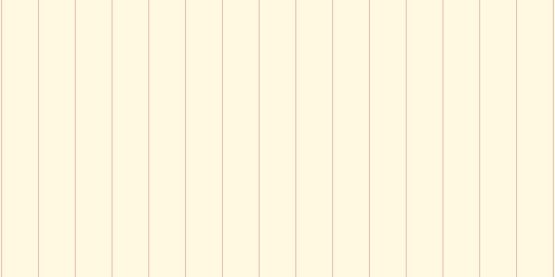 #ffeb8b (25%), #eba393 vertical lines, one pixels wide, fifty-two pixels apart
