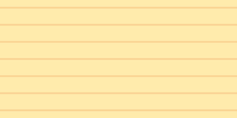 #ffebac, #fcd393 horizontal lines, six pixels wide, fifty-two pixels apart