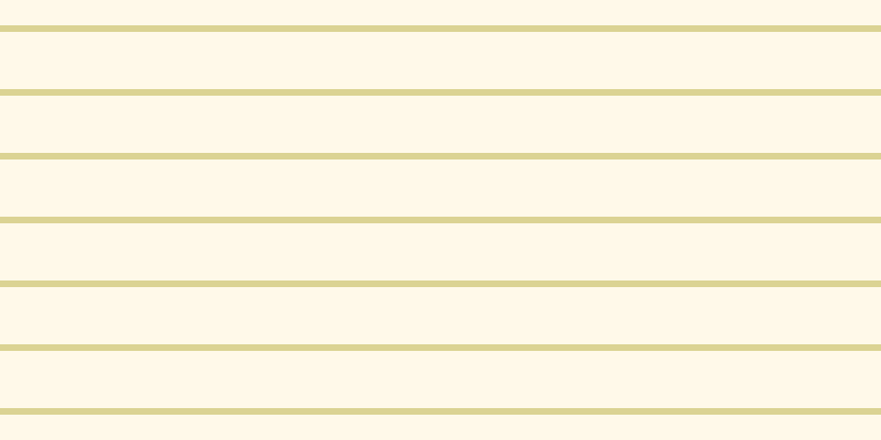 #ffebac (25%), #dbd393 horizontal lines, six pixels wide, fifty-two pixels apart