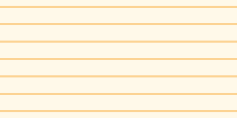 #ffebac (25%), #fcd393 horizontal lines, seven pixels wide, fifty-two pixels apart