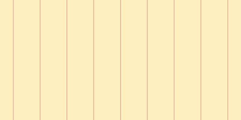 #ffebac (75%), #eba393 vertical lines, two pixels wide, eighty-seven pixels apart