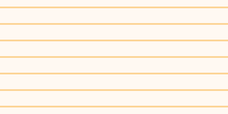 Blanched almond (25%), #fcd393 horizontal lines, six pixels wide, fifty-two pixels apart