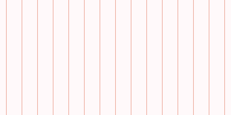 #ffebee (25%), #eba393 vertical lines, two pixels wide, fifty-two pixels apart