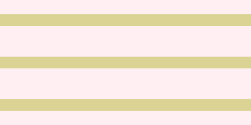 #ffebee (75%), #dbd393 horizontal lines, thirty-eight pixels wide, ninety-seven pixels apart