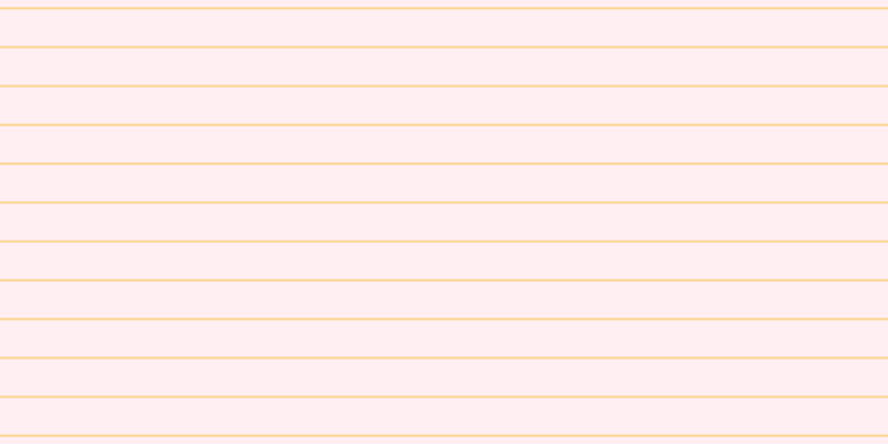#ffebee (75%), #fcd393 horizontal lines, two pixels wide, thirty-three pixels apart
