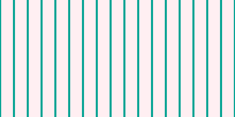 #ffebee (75%), #04a393 vertical lines, seven pixels wide, forty pixels apart