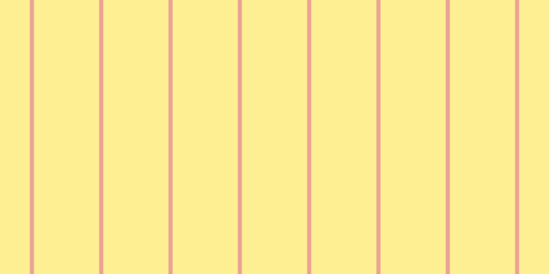 #ffef93, #eba393 vertical lines, six pixels wide, ninety-five pixels apart