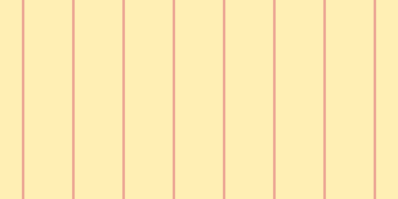 #ffefb4, #eba393 vertical lines, five pixels wide, ninety-six pixels apart