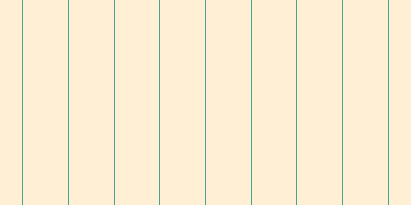 Papaya whip, #46a393 vertical lines, two pixels wide, eighty-seven pixels apart