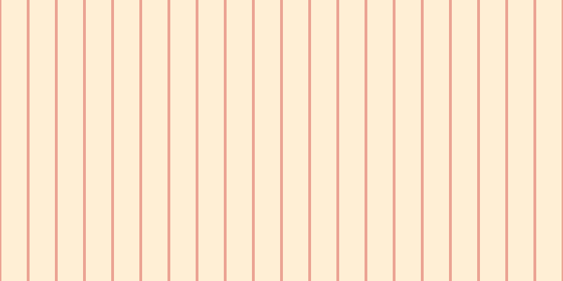 Papaya whip, #eba393 vertical lines, four pixels wide, thirty-six pixels apart