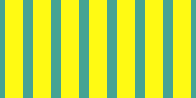 #fffa13, #46a393 vertical lines, forty pixels wide, seventy-four pixels apart