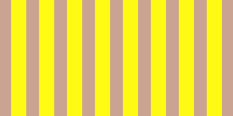 #fffa13, #caa393 vertical lines, forty-four pixels wide, fifty-two pixels apart