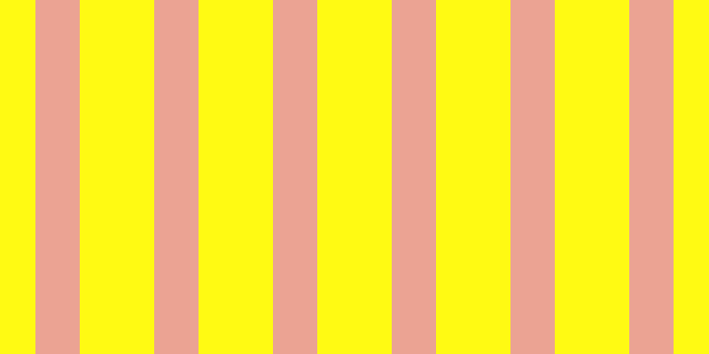 #fffa13, #eba393 vertical lines, fifty pixels wide, eighty-four pixels apart