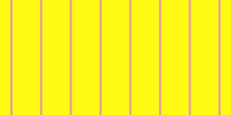 #fffa13, #eba393 vertical lines, eight pixels wide, ninety-five pixels apart