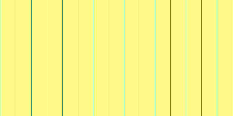 #fffa13 (50%), #04a393 vertical lines, one pixels wide, fifty-two pixels apart