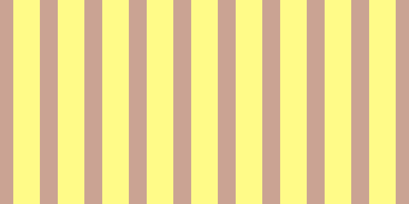 #fffa13 (50%), #caa393 vertical lines, thirty-five pixels wide, fifty-two pixels apart