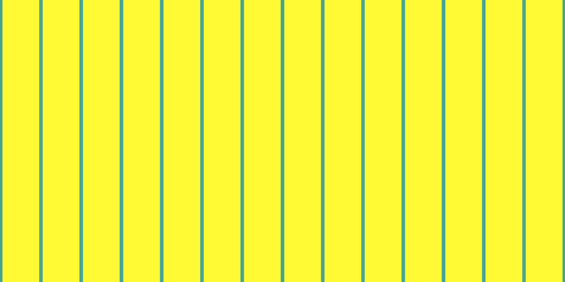 #fffa34, #46a393 vertical lines, five pixels wide, fifty-two pixels apart