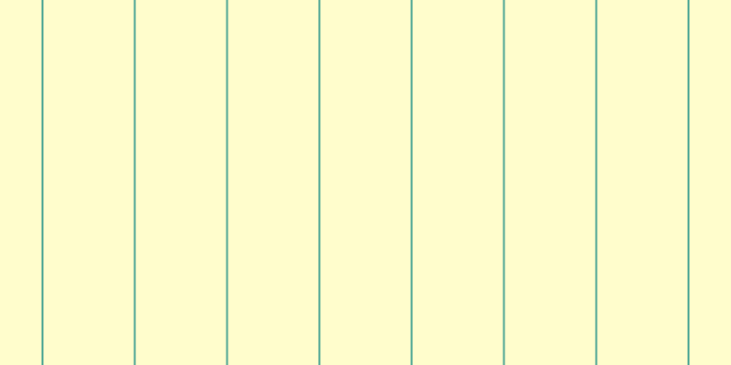 #fffa34 (25%), #46a393 vertical lines, two pixels wide, ninety-nine pixels apart